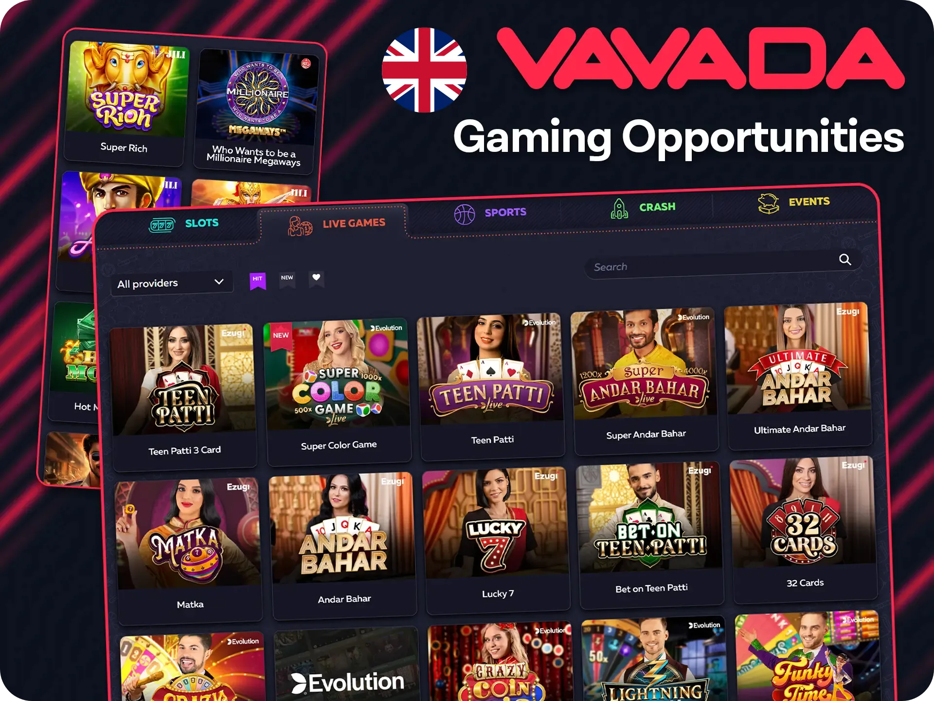 Vavada casino games